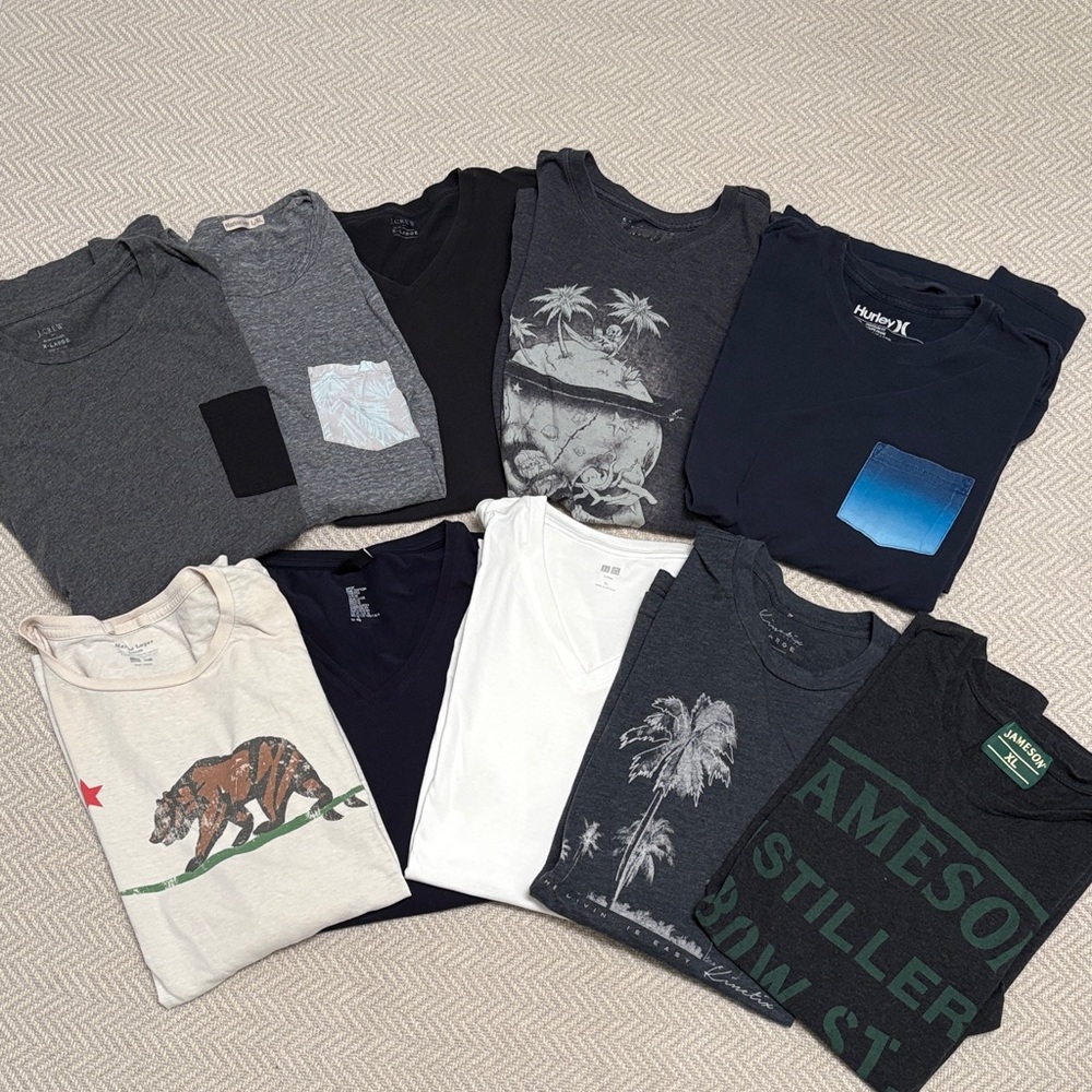 Bundle of 10 Men’s T-Shirts Size XL
